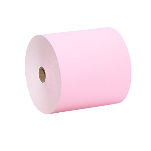 10 Rollos 80x80 Papel Térmico Color Rosa