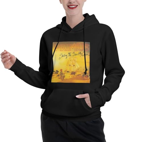 Primu'S Hoodie For Men Women Long Sleeve With Pocket Casual Pullover Sweatshirt Hoodies X-Large Black4