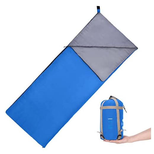 Lixada Sac de couchage Camping Voyage Randonnée Multifonction ultra léger Enveloppe extérieure Sac de couchage 650g