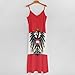 KAOEOSI Austrian Coat of Arms Eagle Flag Women's Ankle Length Dress Summer Maxi Long Dresses Sleeveless Strap Sundress S