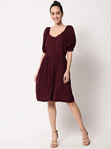 Image of Trend Arrest Wine Lace Dress