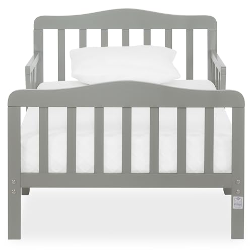 Image of Dream On Me Classic Design Toddler Bed, GREENGUARD Gold, Cool Grey