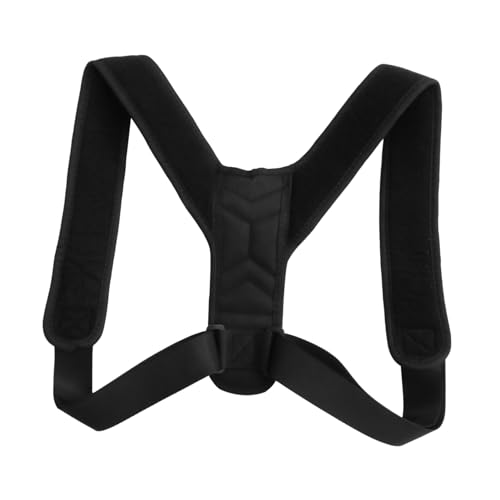 FOMIYES 1pc Posture Belt Woman Humpback Belt Straightener Belt Adjustable Belt Posture Belt Sitting Posture Correcting Belt Shoulder Belt Strap Leather Black