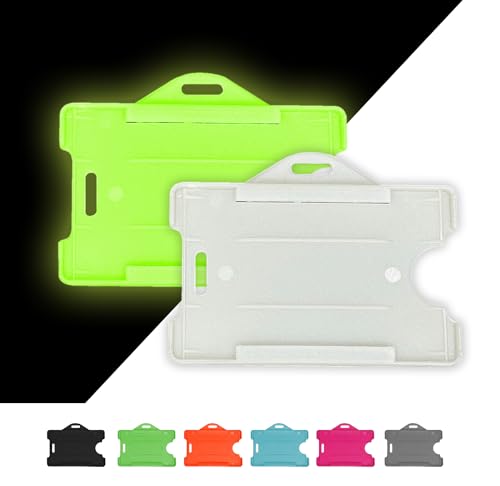 Porte-cartes Molin phosphorescents et étuis ouverts pour badge de nuit