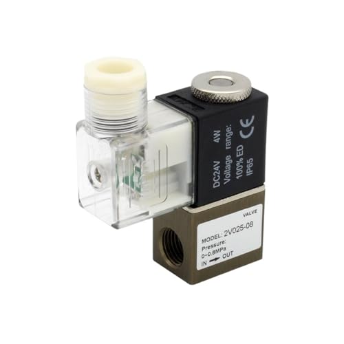 Válvula de control neumática 2V025-06 normalmente cerrada de CA 220V 2