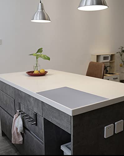 Ephome 2Pack Extra Large Multipurpose Silicone Nonstick Pastry Mat, Heat Resistant Nonskid Counter Mat, Table Mat, 23.6''X15.75'' (Gray) #TOP4