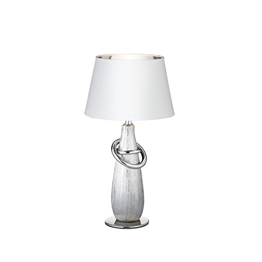 Reality Leuchten R50641089 Thebes A++ till E, Bordslampa, E14, Krom/silver, 20 x 20 x 38 cm