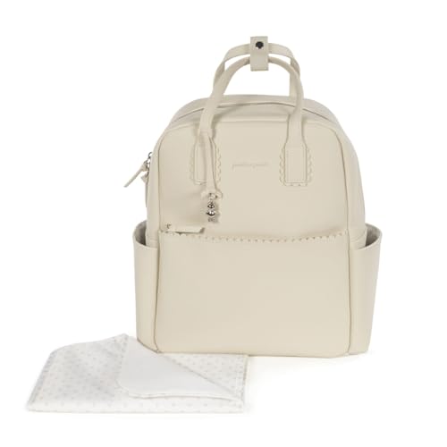 Sac à dos avec matelas à langer poussette naissance modèle ICON en simili cuir lavable en machine à 30° en différentes couleurs. Sac à langer naissance...