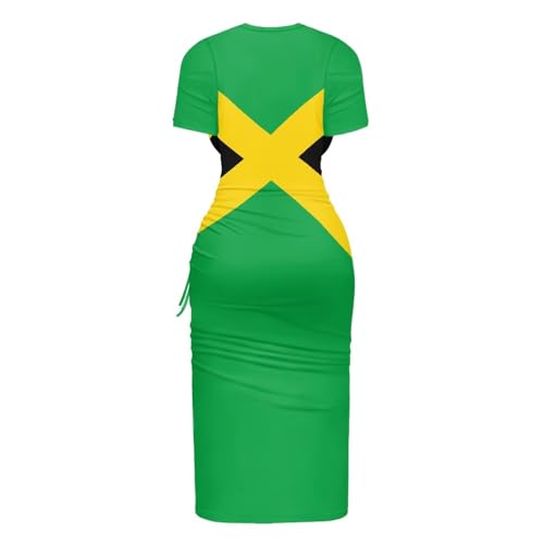 Image of Short Sleeve Dress for Women,Sexy Bodycon Dress,Plus Size Slit Dress,String Design s-4xl