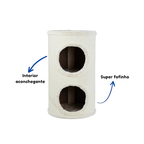 American Pets Arranhador Toca 2 Andares Para Gatos