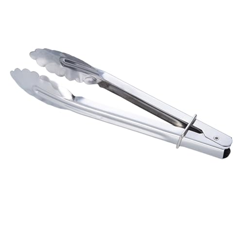 Pince à barbecue inox robuste avec brosse silicone de précision