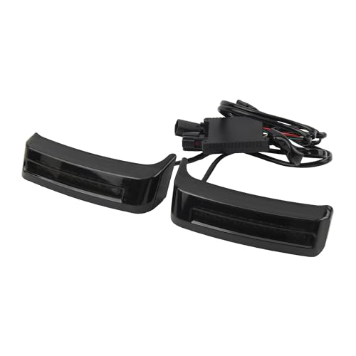 Feu arrière moto LED finition premium fumée pour garde-boue Touring Road King 2014-2022