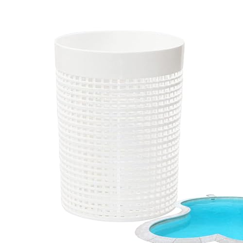 Cesta para filtro de vacío de malla, filtro de vacío de gran capacidad, herramienta de mantenimiento resistente, ideal para el hogar, hotel, piscina al aire libre, 4,92 x 6,5 pulgadas