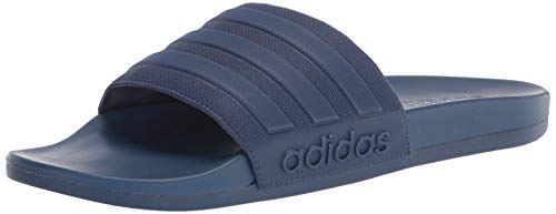 adidas Men's Adilette Comfort Water Shoe, Tech Indigo/Tech Indigo/Tech Indigo, 7