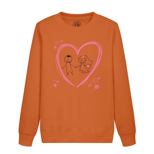 Sweatshirt enfant dessin d'enfant couple marié mariage mignon papa maman