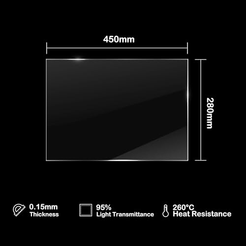 Antinsky Filme Nfep 280 * 450Mm 1Pc Pfa Release Film para Phrozen Sonic Mega 8K, Transform, Anycubic