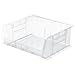 Akro-Mils Plastic Storage Stacking AkroBin, Case of 6, Clear, 15