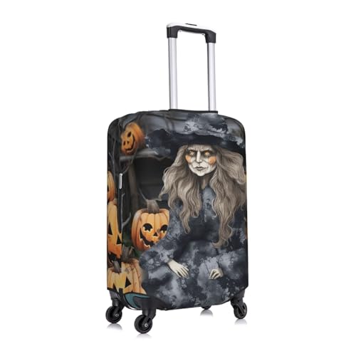 Travel Luggage Cover Fashion Suitcase Protector Funny Halloween Decor Witch Spandex Baggage Covers Washable Suitcase Covers Anti-Scratch Luggage Cover Protectors Fits 18-32 Inch Suitcases Small2