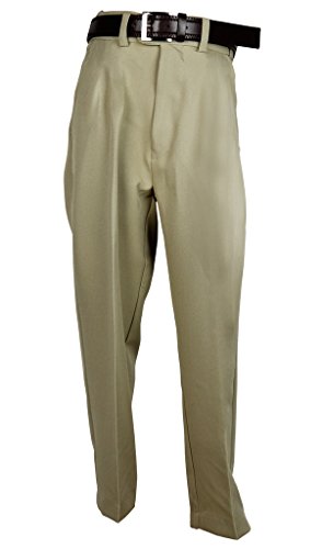 Vanghogh Boys Flat Front Dress Pants with Belt - Main Image