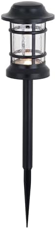VAXCEL Westmont Low-Voltage Black Outdoor Landscape Path Light LED Clear Glass