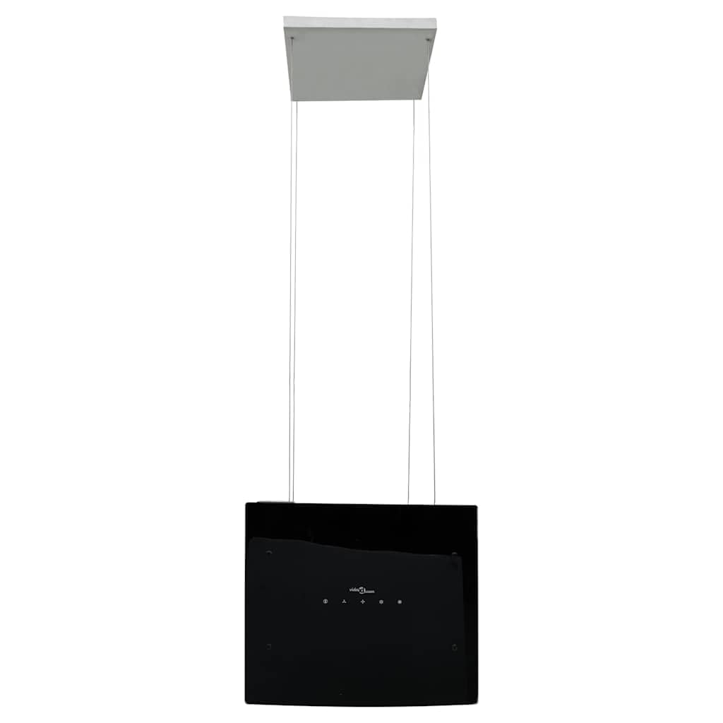 vidaXL Campana extractora de Isla Sensor táctil LCD Vidrio Templado, Extractor de Isla, Campana extractora de Isla, Extractor de Cocina de Isla