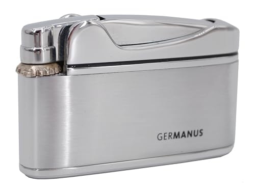 GERMANUS Feuerzeug aus Metall, Silber für Kerzen GERMANUS Feuerzeug aus Metall, Silber für Kerzen