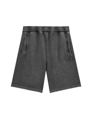 Style: Pantaloncini bermuda DONDUP, Bermuda con Elastico in Vita Lunghezza sopra Il Ginocchio. UF648KF0196THC9-BERMUDA-999NERO Taglia XL