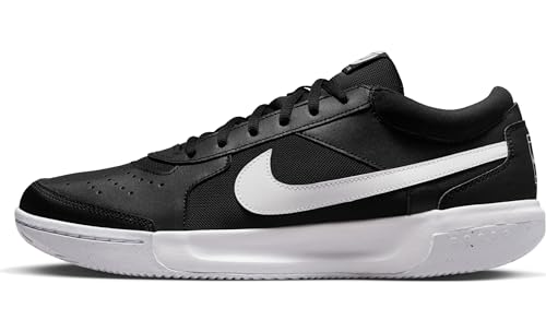 NIKE M Zoom Court Lite 3 Cly, Sneaker Hombre, Black White, 42 EU