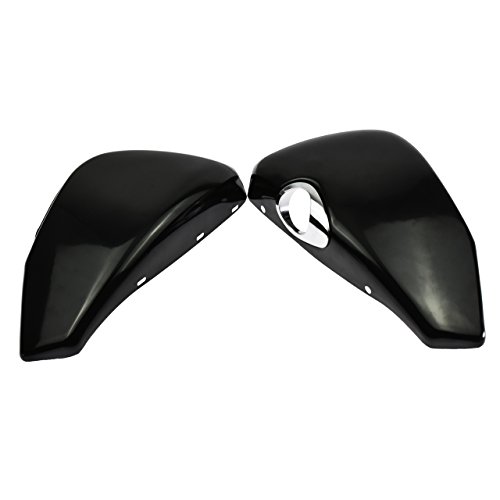 HDBUBALUS Motorcycle Left & Right Side Oil Tank Battery Panels Cover Set Fit for Harley Sportster 2004-2013 - Thumbnail 3