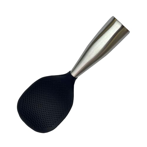 ご飯用しゃもじ,シリコン製 非粘着 スタンド付き ご飯スパチュラ,キッチン用品 家庭用 レストラン用 ポータブルしゃもじ | 卓上 家庭用 キャンプ 業務用