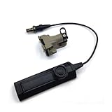 EOTACTACTICAL SR07 DS-SR07 UE-SR07 XT07 Switch Remote Dual Switch Fit for M300 M600 X400 Flashlight ScoutLight WeaponLight SF Replacement Rear Cap Assembly (TAN XT SR07)