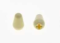 Made of plastic The tips have a cross hole which length is about 4.8mm The tips fit USA made Oak or CRL switches with 4.8mm blades,such as USA Fender Strats, not Squier Strat switches or other switches made in Asian countries with smaller blades Plea...