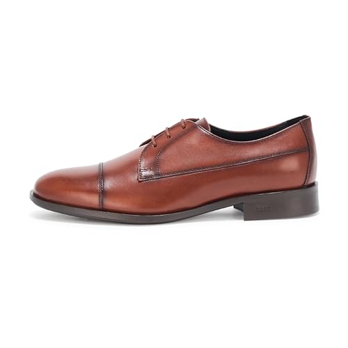 Image of BOSS Colby Smooth Leather Derby Dress Shoe