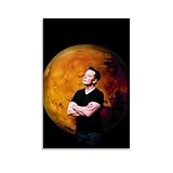 DMIEXA Elon Musk Login Space Poster Home Decor Wall Art Hanging Picture Print Bedroom Decorative Paintings Room Aesthetic 16x24inch(40x60cm)