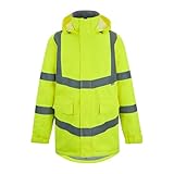 Regatta Professional Men’s Hi-Vis Dover Parka Jacket Herren Warnschutz Pro Contract, gelb, S