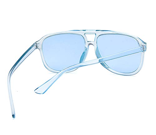 Shiratori Candy Color Trendy Hip-Hop Sunglasses - Oversized Ocean Lens Shades for Men and Women4