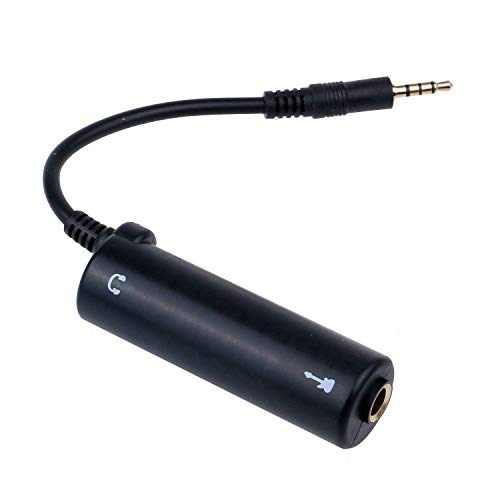 Image of Audio Sound Effects Convert Adapter Receiver for Guitar, Earphone, All Android Phones- 7 x 2 x 2 cm (Black- 1 Piece)