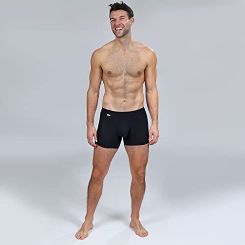 TBó Men's 4-Inch Boxer Brief 3-Pack - Comfortable Viscose Derived from Bamboo Underwear Breathable Microfiber2