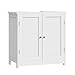Produktbild WOLTU Waschbeckenunterschrank, Unterschrank, Badezimmerschrank mit 2 Türen, Badschrank Badregal Waschtisch Holz Weiß Bad waschbecken 60x60x30cm
