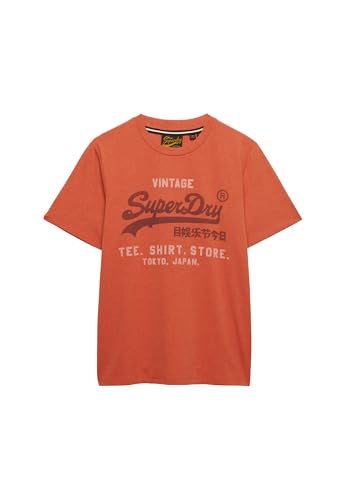 Superdry VL Heritage Relaxed Tee M1012216A Rust Orange Marl 2XL