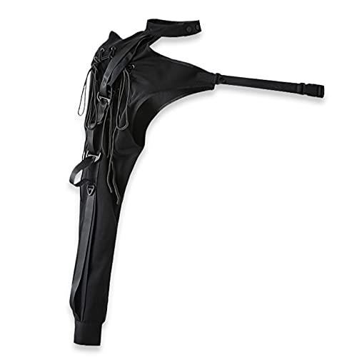 Nash 片腕 ロング ワンアーム アクセサリー チョーカー 付き パンク ロック アイドル コスプレ ダンス ステージ イベント 衣装 レディース アクセ 服 長袖 トップス アーム カバー ショルダー アーマー ヒップホップ ストリート ストリート系 パンク系 v系 ヴィジュアル系 バンギャ バンギャル ワンショルダー セクシー カッコいい 個性的 ゆったり 重ね着 スタイリッシュ おしゃれ 胸空き バックオープン ロング丈 ギャル へそ出し パーティー 夏