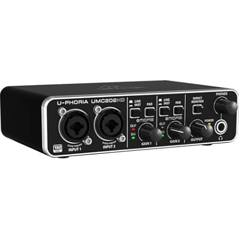 Interface audio Behringer U-PHORIA UMC202HD Cover