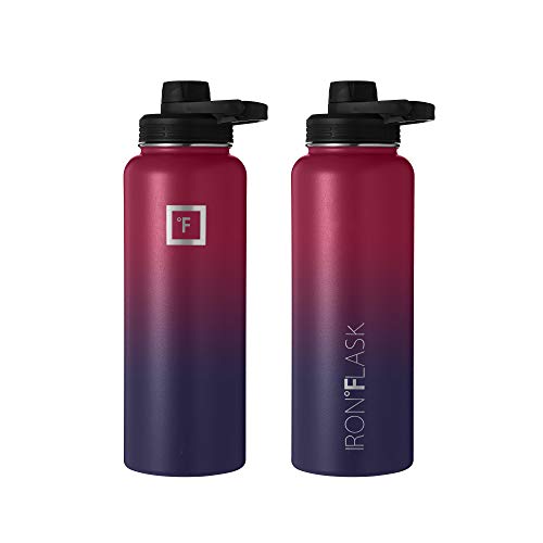 image for IRON °FLASK Sports Water Bottle - 64oz, 3 Lids (Spout Lid), Vacuum In