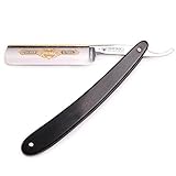 Solingen Ebony Wood Handle Carbon Steel Straight Razor by Dovo
