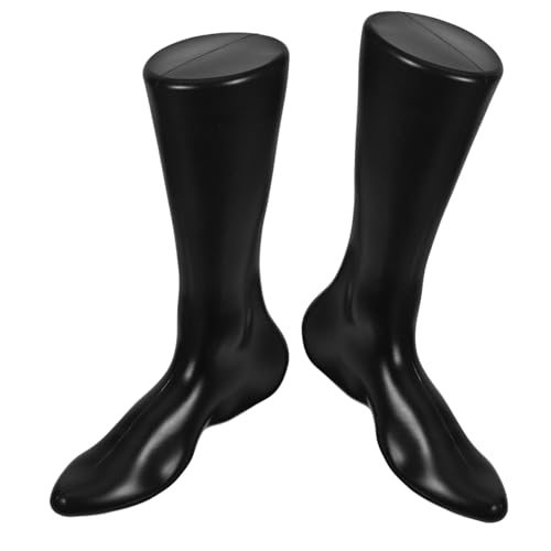 ULTECHNOVO 2pcs Foot Model Stockings Display Fake Feet Fake Foot Shoe Display Foot Mannequin Feet Model Ankle Mannequin Foot Display Model Foot Mannequin Male Sandal Mannequin or Black