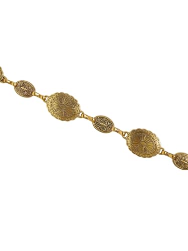 MakeMeChic Women's Western Metal Concho Belts Adjustable Chain Belt Concert Outfit4