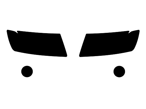 Rvinyl Headlight Tint Covers Compatible with Jeep Grand Cherokee 2011-2013 - Matte Smoke