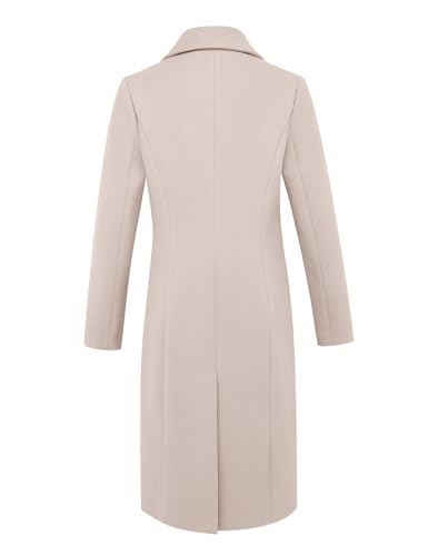 IDEALSANXUN Long Wool Coats for Women Fall Winter Trench Coat Double Breasted Dressy Jackets4