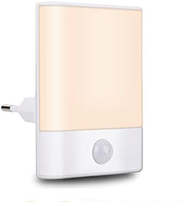Lampka nocna z czujnikiem ruchu, 3 tryby pracy (Auto/ON/OFF), energooszczędna ciepła biel do pokoju dziecięcego, korytarza, sypialni, łazienki, schodów, salonu