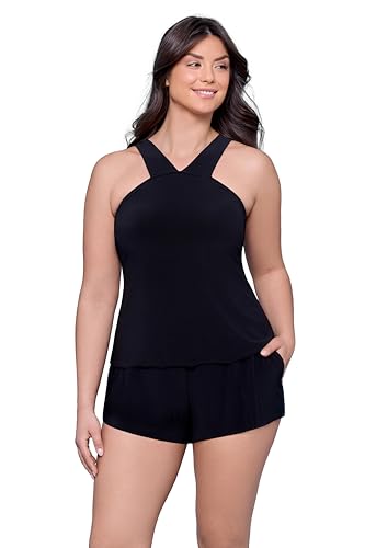 Aqua Green Women's High Neck Swim Romper2